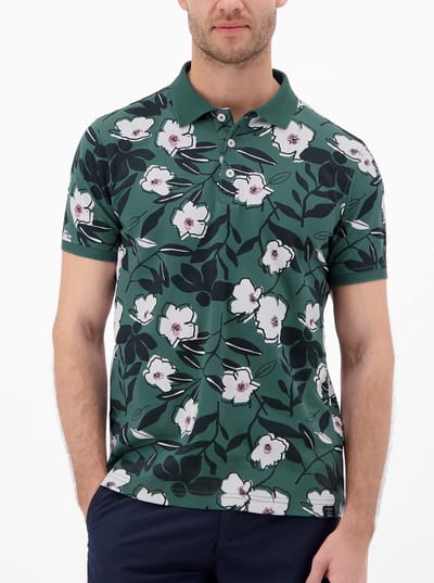 Lerros - Polo Korte mouw - Heren - 3XL - 662 SOFT TEAL - Katoen - 2643227