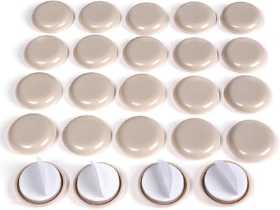 Meubels Sliders - Meubelglijders Tapijt - Meubels Verplaatsen - Zelfklevend EVA Schuim - 24 stuks - Beige