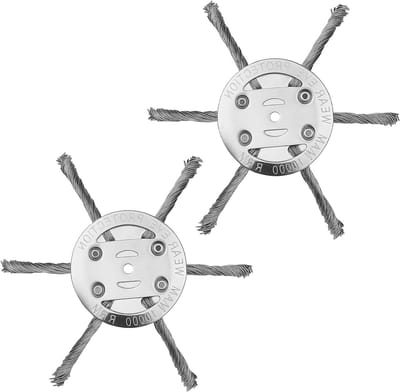 Solidchoice - Set van 2 Universele Stalen Trimmerkoppen voor Grastrimmers