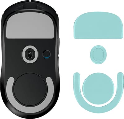 kwmobile muis voeten sticker geschikt voor Logitech G PRO X Superlight 2 / Superlight 2 SE - Computermuis glijder - Stickers in groen