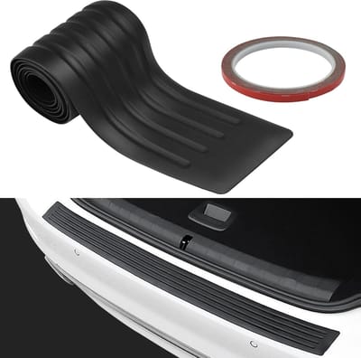 Dailygoods- Bumperbescherming Rubber 104 x 9 cm - Dorpelbescherming - Krasbestendig - Slijtbestendig - Waterdicht - Flexibel en duurzaam - Kofferbakbescherming