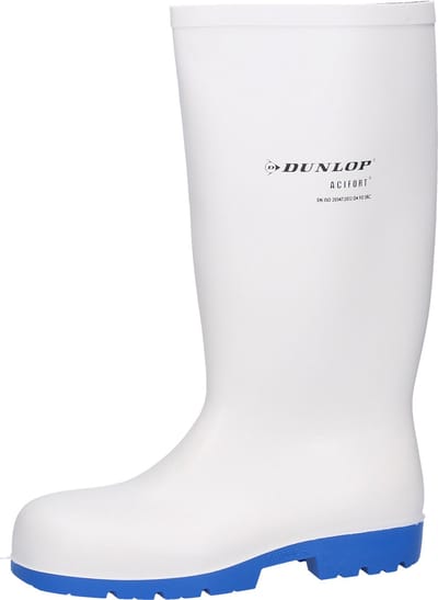Knielaars Acifort Dunlop + SRC, wit mt.35