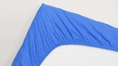 Hoeslaken Topper - Percale Katoen - Comfortabel Slapen - Elastiek Rondom - 70x200 cm - Blauw