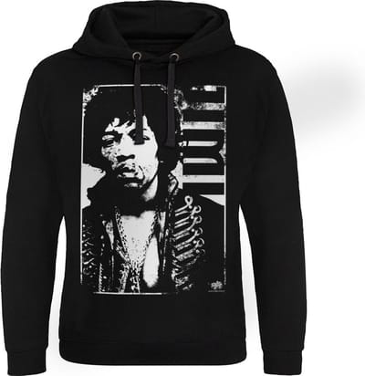 Jimi Hendrix Distressed Epic-hoodie, zwart