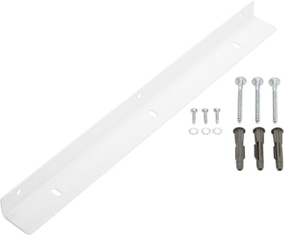 SOTECH Ondersteuning Hoek 400 mm Wit incl. Bevestigingsmateriaal Montagebeugel Stalen Beugel Wandmontage voor Werkblad