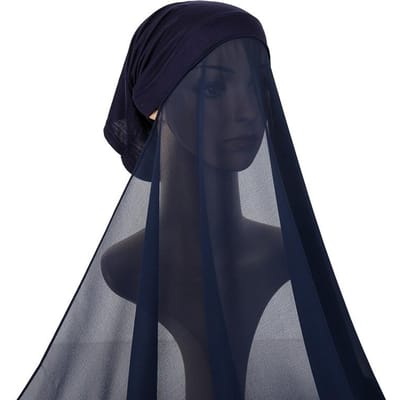 One Piece Hijab Kant-en-Klaar Instant Bawal Instant Hoofddoek Instant Voor Moslim Vrouwen gray