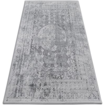 Kleden Rugsx Tapijt ACRYL VALENCIA 2328 ORNAMENT donker grijsk 80x150 cm
