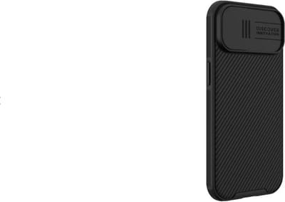 Geschikt voor Nillkin Apple iPhone 15 CamShield Hoesje met Camera Slider - Zwart