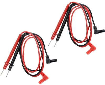 Multimeter Testkabels - Meetkabels Voltmeter - Elektronica Testen - Banaan Connector - 79 cm - Zwart Rood