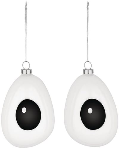 Alessi Holly - Kerstbal - Geblazen glas - Handgeschilderd