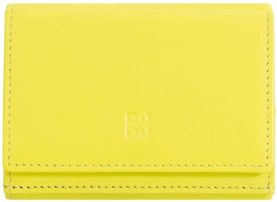 DuDu Honduras Portemonnee Leder 10 cm - Jongens - Horizontaal - citrus yellow