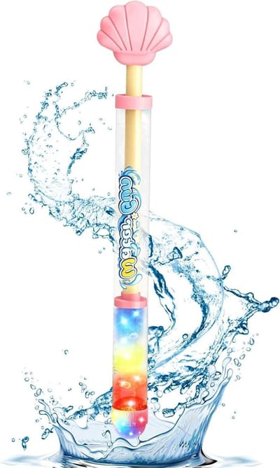 Watersproeier Kinderen - Waterpistool Speelgoed - Buiten Spelen - Met LED Verlichting - 36 x 7 x 4 cm - Roze