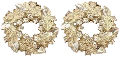 Schoenclips- Goudkleurig- Trouwen- rond- Charme Bijoux