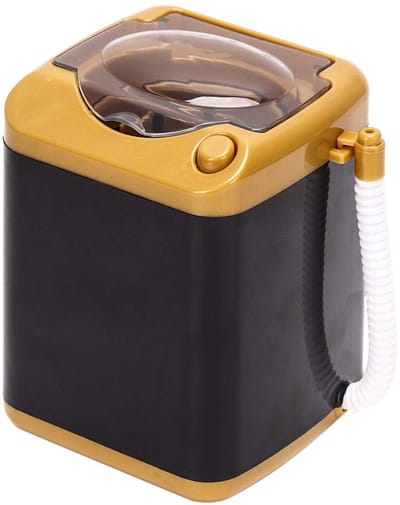 Dailygoods - Elektrische Mini-wasmachine - Cosmetische Gereedschappen Reinigen - Compact en Efficiënt - Goud - Ideaal voor Thuisgebruik - Perfect voor...