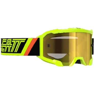 Leatt Velocity 4.5 Iriz Stripes 2024 Zwart Geel Crossbril -