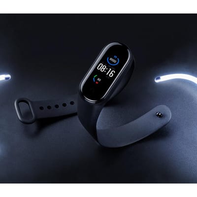 Bracelet de remplacement pour montre connectée Xiaomi Mi Band 6 Bracelet en silicone réglable Bracelet de montre de remplacement pour hommes et noir