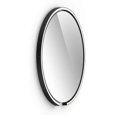 Occhio Sfera Wandspiegellamp - zwart mat - helder - 60 cm