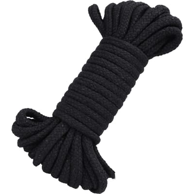 Doc Johnson - In A Bag - Katoenen Bondagetouw - 10m - Zwart