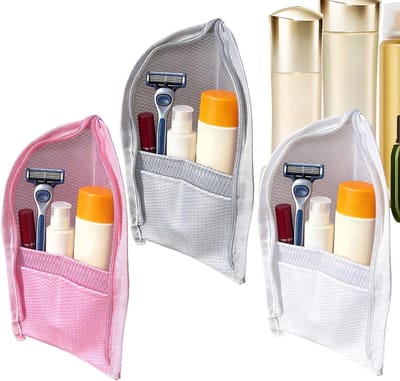 Staande Toilettas - Cosmetica Organizer - Reizen en Douche - Waterdicht en Transparant - 3 stuks - Niet gespecificeerd