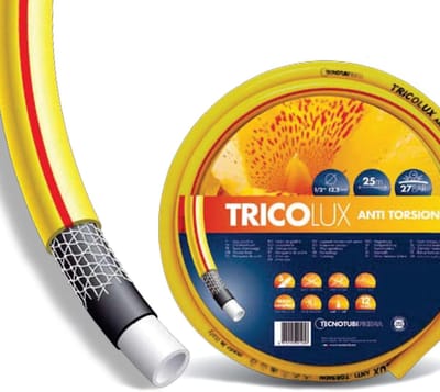 Tricot tuinslang - Bevestigingsslang irrigatie - Tuin water geven - 5-laags versterkt - 25 meter 19mm - Geel