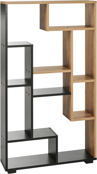 ALMA - Boekenkast - Lichthout/Zwart - Vezelplaat