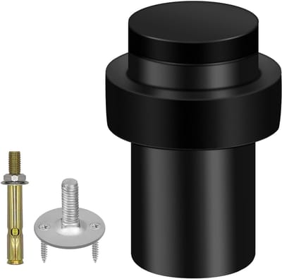 Duurzame Deurstopper van RVS, 50mm, Geluiddempende Bumper, Vloerbescherming en Wandbeschermer voor Binnengebruik