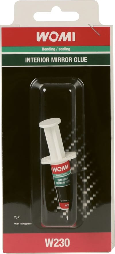 Womi Binnenspiegellijm W230 – 2 g – 2-delig – Sterke Hechting – Trillingsbestendig – Snelle Uitharding