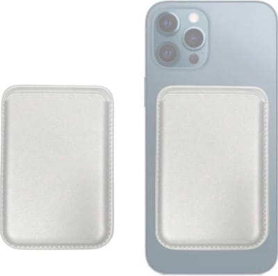 Pradeo - Magsafe Pasjeshouder - Magnetische Kaarthouder Geschikt Voor Apple iPhone - Magsafe Portemonnee Voor Telefoon - Magnetische Wallet - Card Holder Phone - Geschikt Voor iPhone 12/13/14/15/16/17 - Wit
