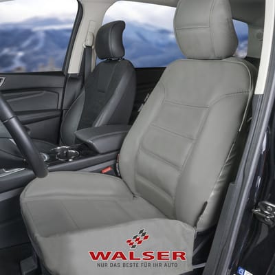 Walser Autostoelhoes Billy van echt leer grijs ZIPP-IT - 1 stuk