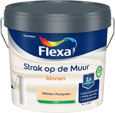 Flexa - Strak Op De Muur Binnen Mat - Midden Pompoen - Mengverf - 5 L