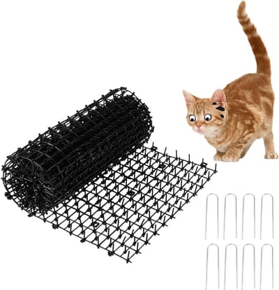 Cat Repellent Strips 400 x 28 cm - Effectieve Dierenafschrikking voor Tuin en Binnen - Bescherming Tegen Katten in Bloembedden en Huizen