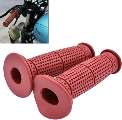 Motorfiets Handgrepen - Stuur Grips - Veilig Rijden - Antislip Rubber - 7/8 " 22mm - Rood