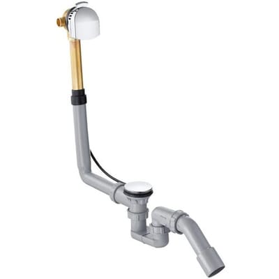 Hansgrohe Exafill e badafvoer-, overloop- en vulcombinatie met waste voor normaal bad chroom 58123000