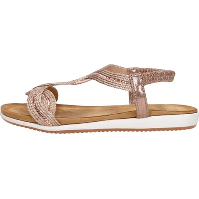 SUB55 Sandalen Plat Sandalen Plat - Champagne - Maat 36