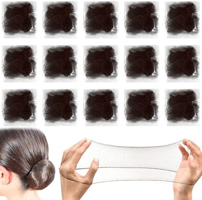 Chignon filet, 35 stuks bruin, 30 Grande taille