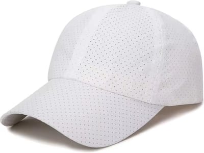 Hikr® Sport Cap - Outdoor Pet - Koelpet - Ademend - Lichtgewicht - Running cap & hardloop pet - Sportieve Pet - Sports Cap - Wandelen & Fietsen - Wit L/XL