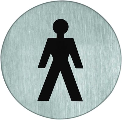 Artitec pictogram RVS 75MM heren
