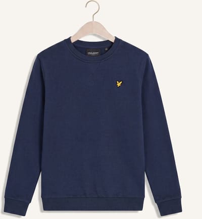 Lyle & Scott Crew Neck Sweatshirt Truien & Vesten Jongens - Sweater - Hoodie - Vest- Donkerblauw - Maat 134/140