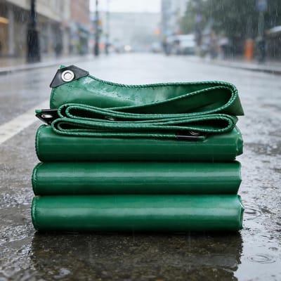 Zwaar Zeildoek - Waterdicht Dekzeil - Buiten Beschermen - Versterkte Oogjes - 90 x 120 cm - Groen