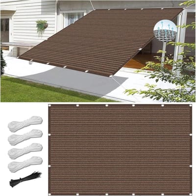 Zonneschaduwzeil 350 x 350 cm - Waterdicht en UV-bescherming voor Tuin en Terras
