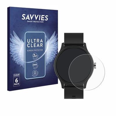 Savvies - Screenprotector voor Peaq PSW 100 - Folie Beschermfolie transparant 6 Stuks