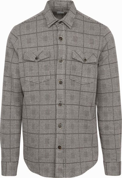 Blue Industry Overshirt Print Bruin - Maat XL - Heren