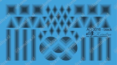 Korneliya Airbrush Waterdecal AG 0016 Black
