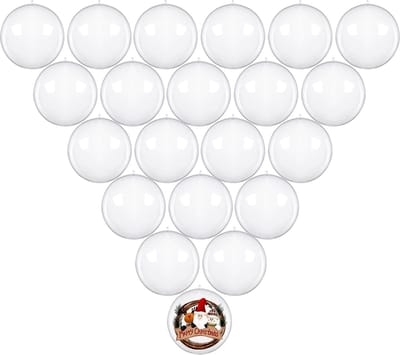 NTHProducts - Vulbare Kerstballen - Party Decoratie - 20 Stuks - Transparant - Kerstversiering - DIY Ornamenten - Geschikt voor Feesten