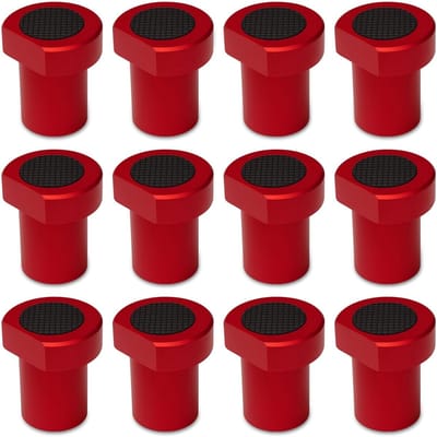 Hoekklem houtbewerking - Rood - 12 stuks - Aluminiumlegering - Voor houtbewerking en werkbanken
