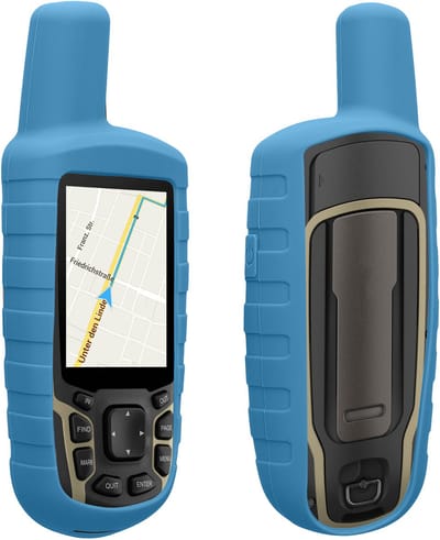 kwmobile Hoesje geschikt voor Garmin GPSMAP 65 / 62 / 62S / 62SC - Beschermhoes voor handheld GPS - Back cover in blauw