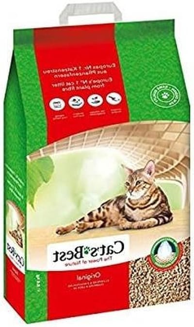 Kattenbakvulling - Klonterende Korrels - Zindelijkheid Katten - Plantaardige Vezels - 60 Liter - Natuurlijk