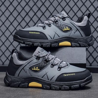 Nieuwe sportschoenen voor de lente Casual outdoors wandelschoenen voor heren Dad schoenen Veelzijdige Britse stijl herenschoenen 46 gray