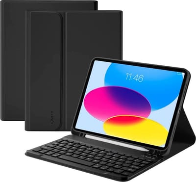 Kasey Hoes geschikt voor iPad 2025 11 hoes / iPad 2025 10 hoes met toetsenbord - iPad 11e generatie hoes - iPad 10e Generatie hoes - QWERTY Toetsenbord - Keyboard Case met Stylus Pen Houder - Auto Wake/Sleep functie