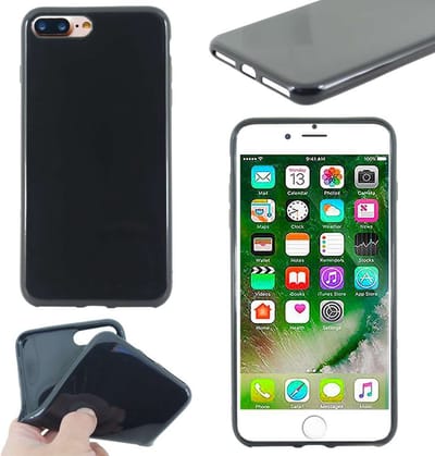 ebestStar - Hoes geschikt voor iPhone 7 Plus, iPhone 8 Plus Apple, Beschermhoes Siliconen Schokbestendig, Dun en Flexibel, Zwart